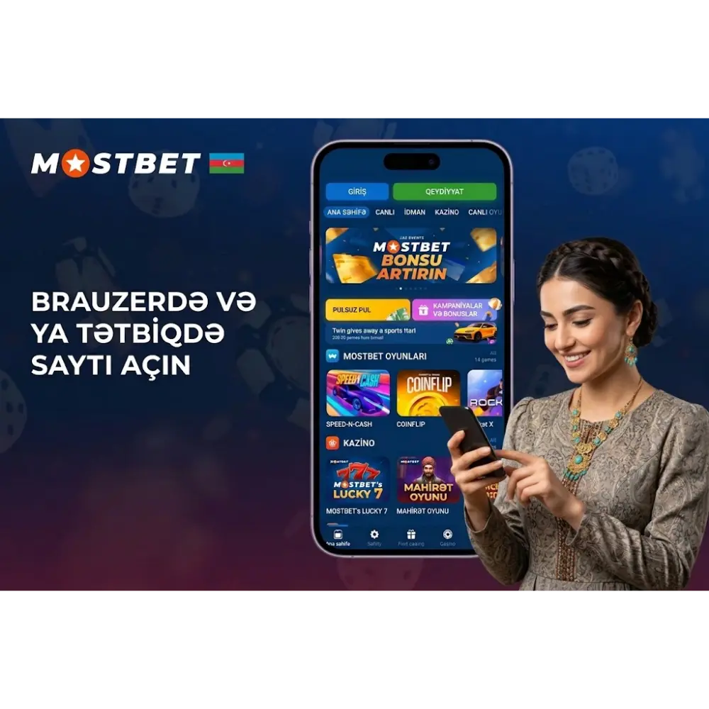 Mostbet-in əsas səhifəsini açın.